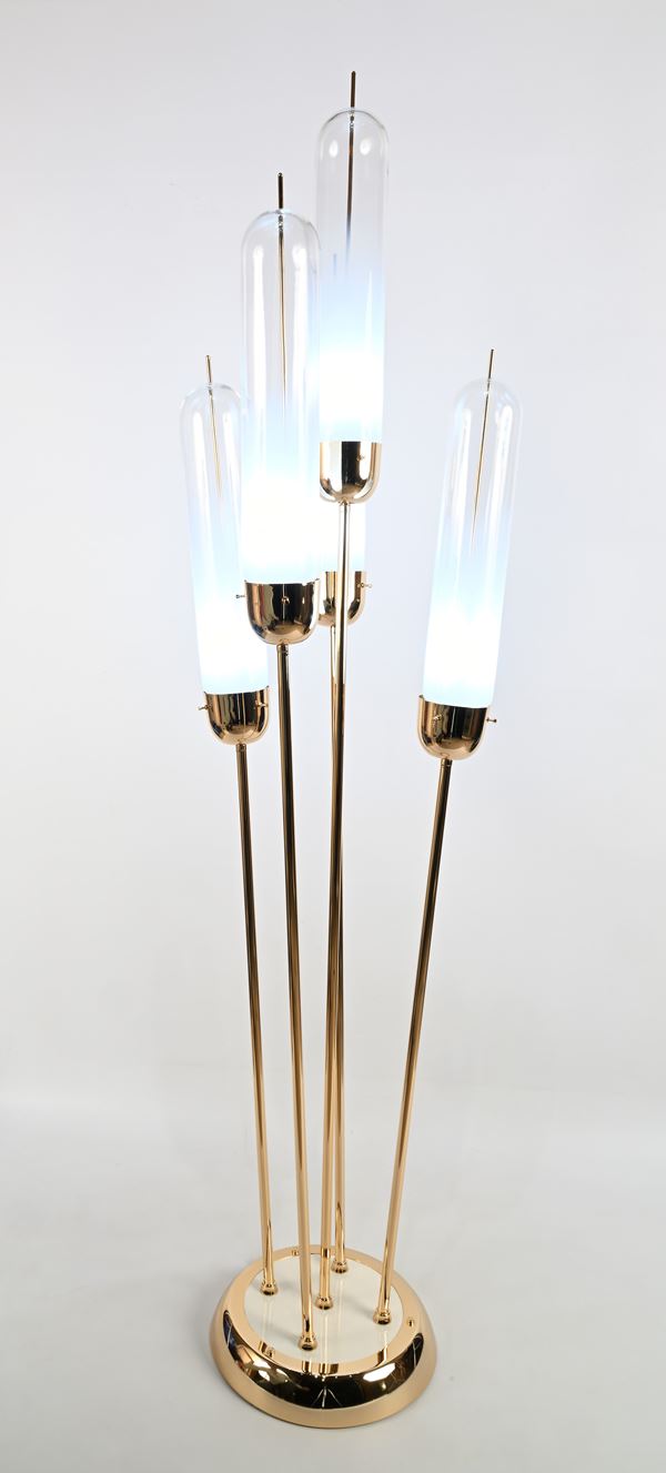 Carlo Nason - Lampada da terra a cinque luci prod. Mazzega