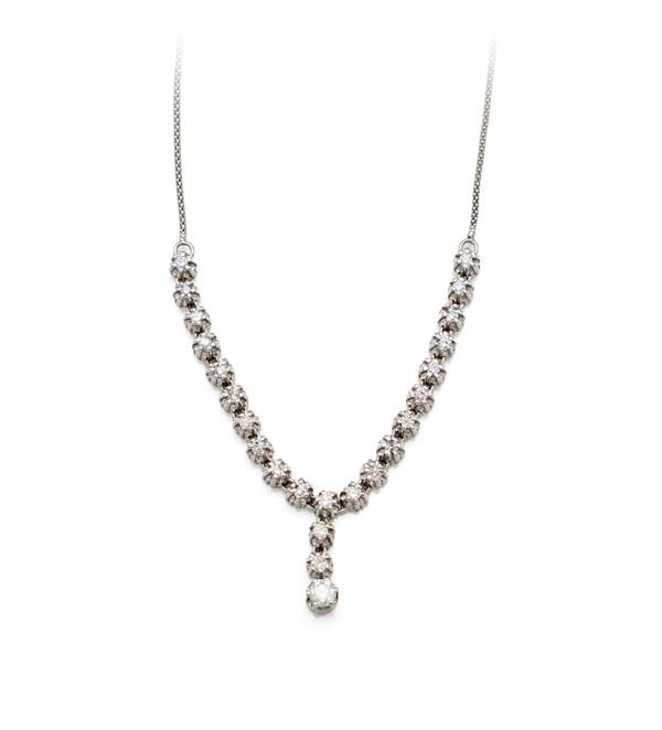 Girocollo in oro e brillanti