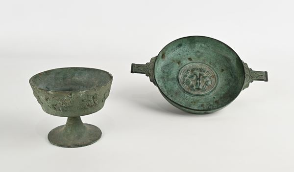 Coppa e alzatina con testa di leone - riproduzioni dall'antico