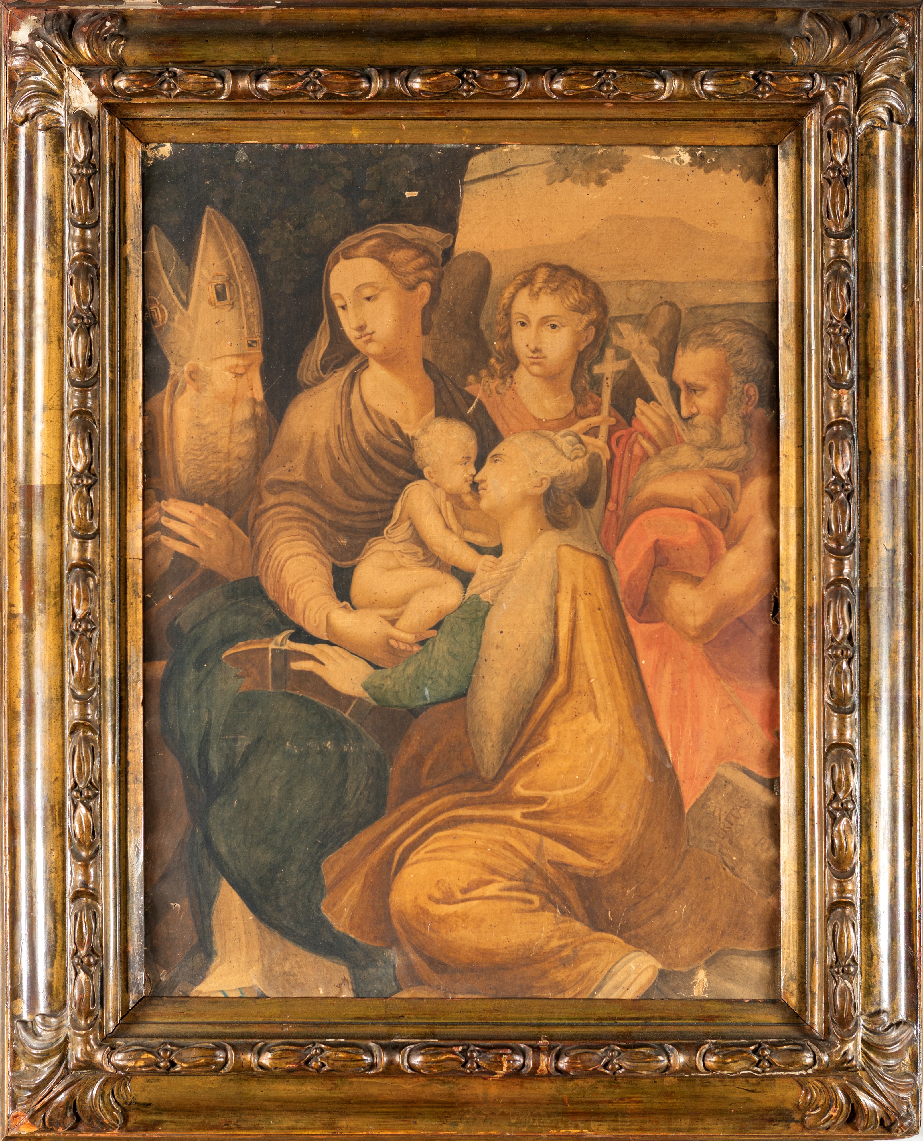 Madonna col Bambino, Santa Caterina e i Santi Giovanni, Girolamo e Petronio