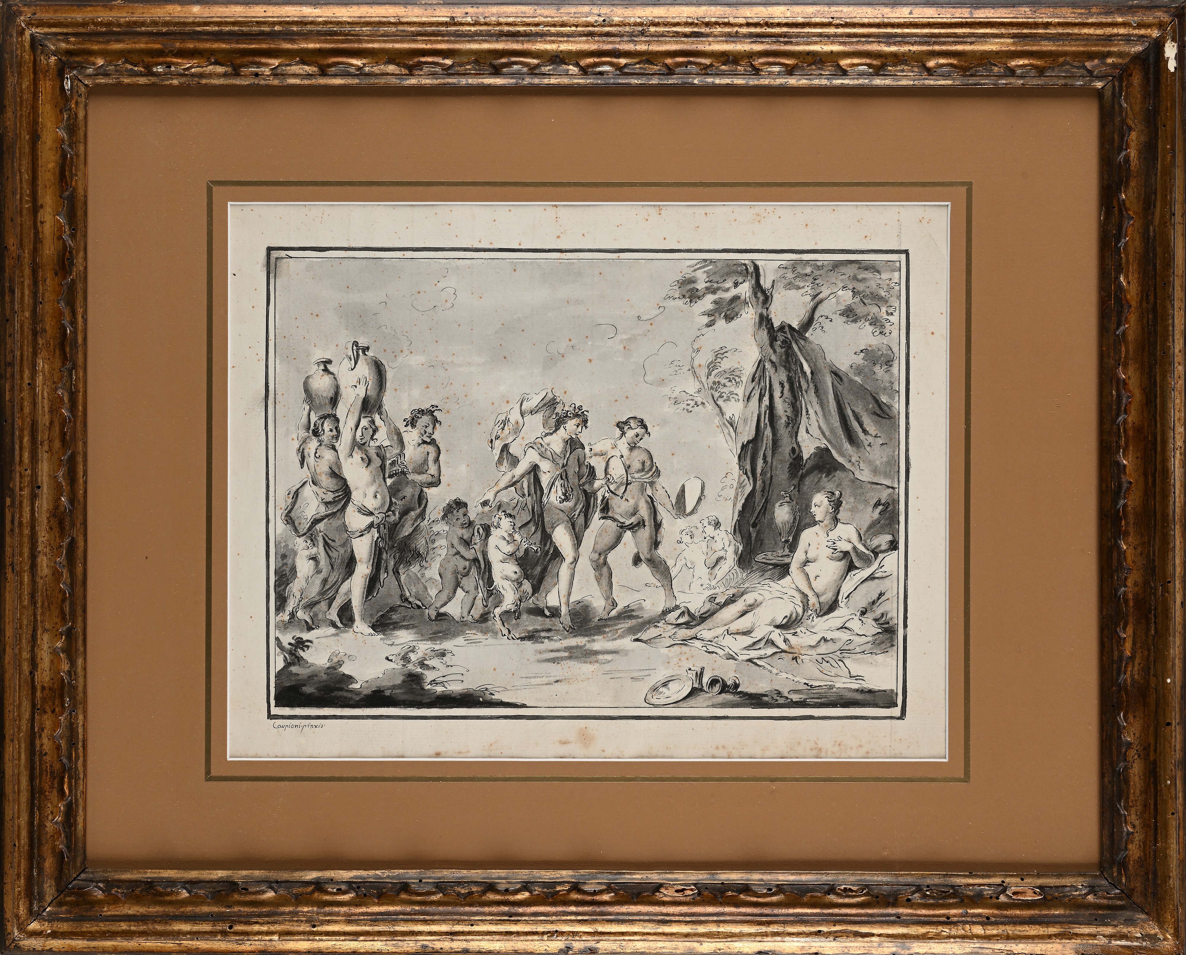 Pietro Antonio Novelli - Bacco e Arianna Sull'isola di Nasso - Festa Bacchica