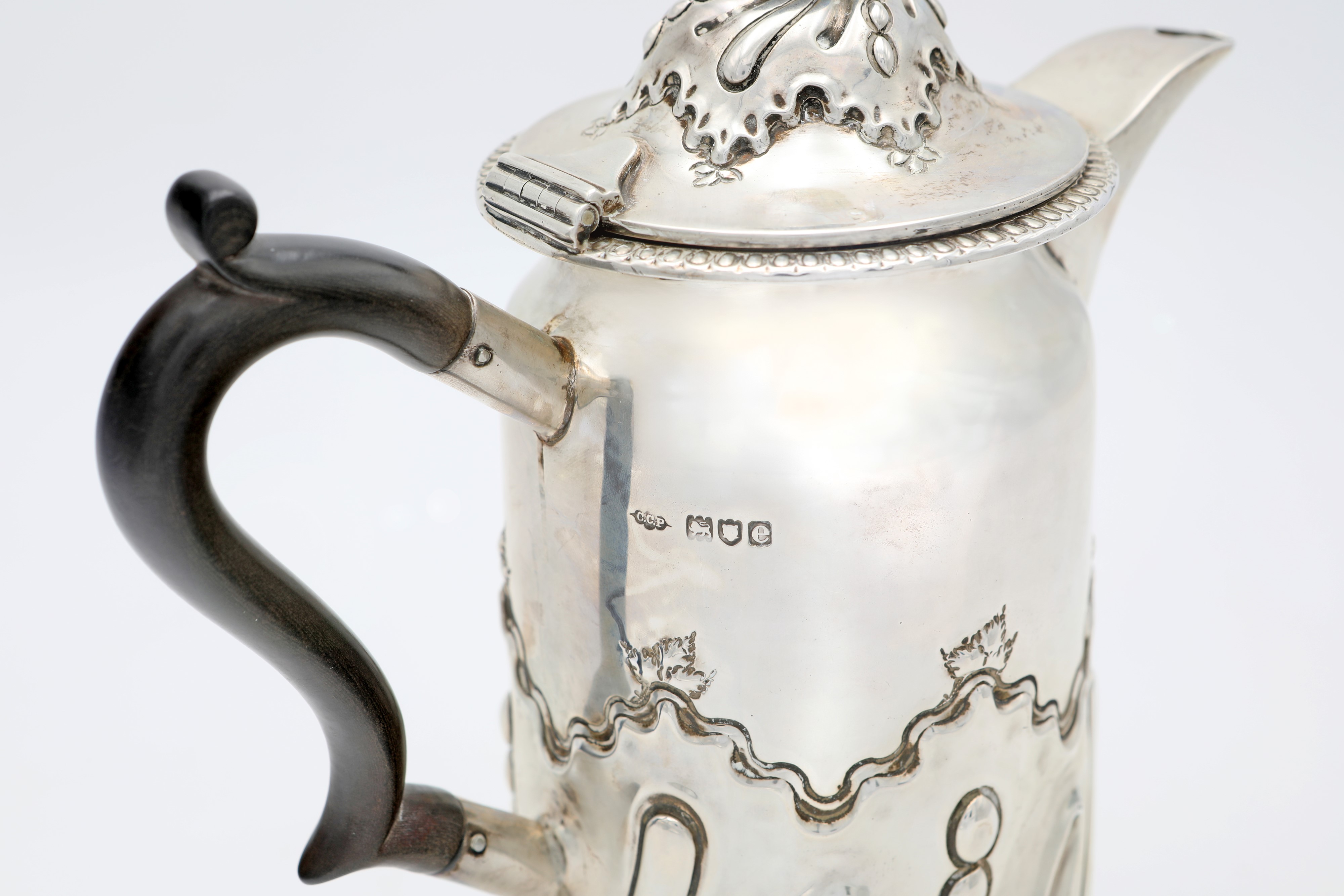 Caffettiera in Argento, Londra 1900