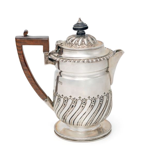 Caffettiera in argento, Londra 1896