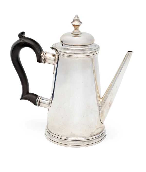 Antica caffettiera in argento, Londra 1766 (?)