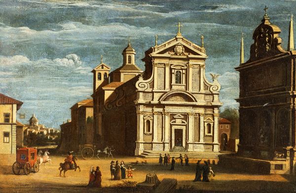 Scuola Romana del XVIII secolo - Santa Maria della Vittoria