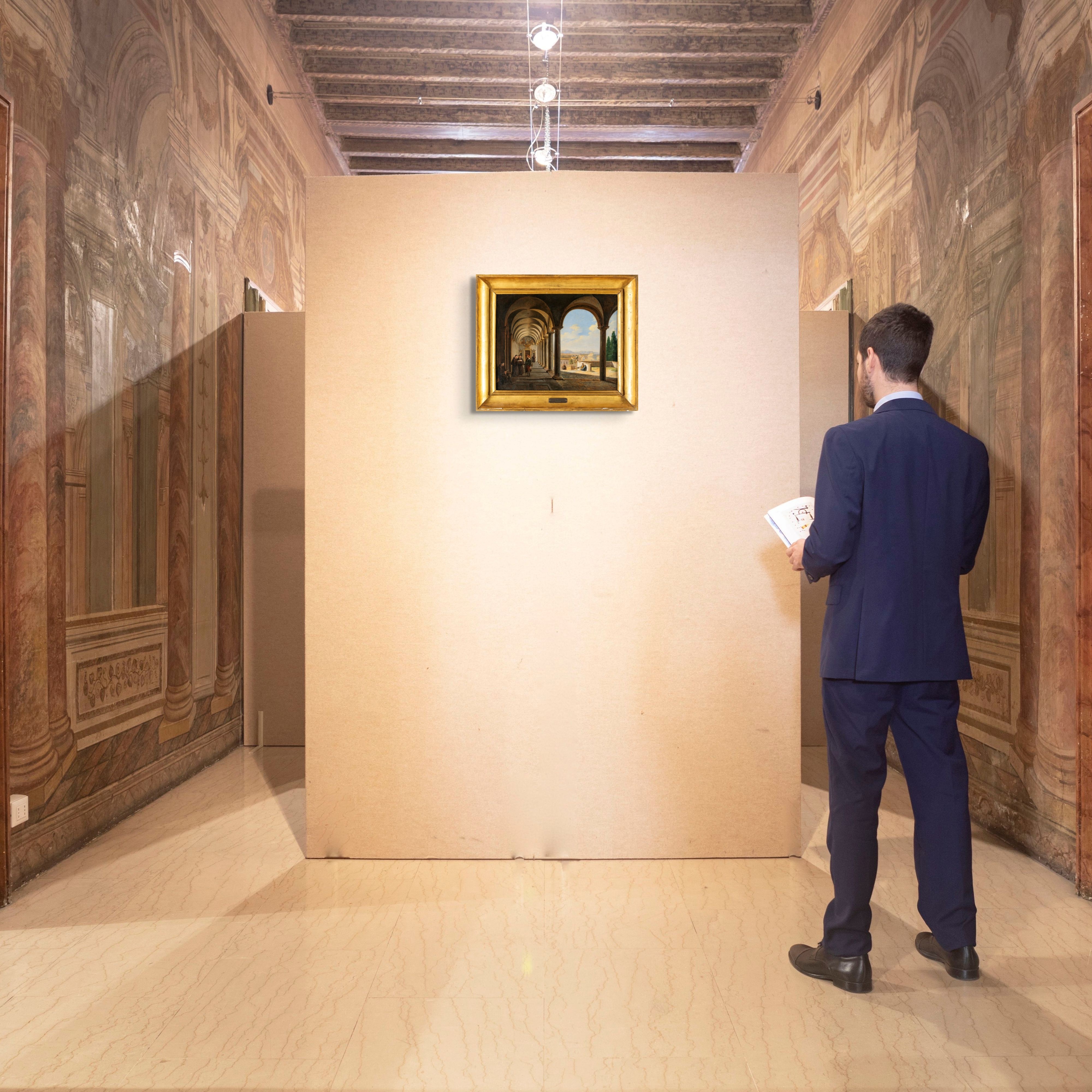 Jean Victor Louis Faure - Monaci Benedettini in un Chiostro