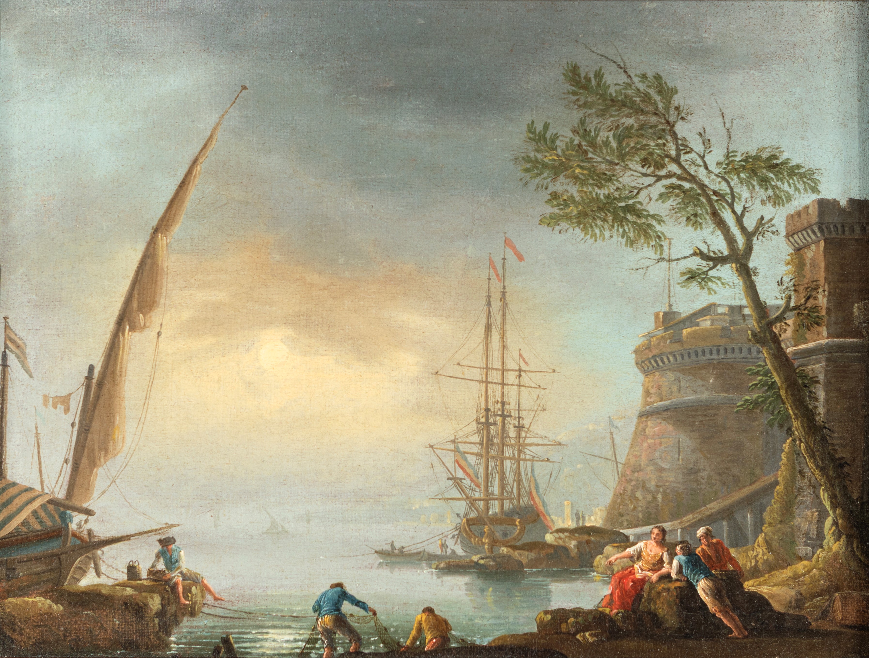 Claude Joseph Vernet (cerchia ) - Vedute Marine