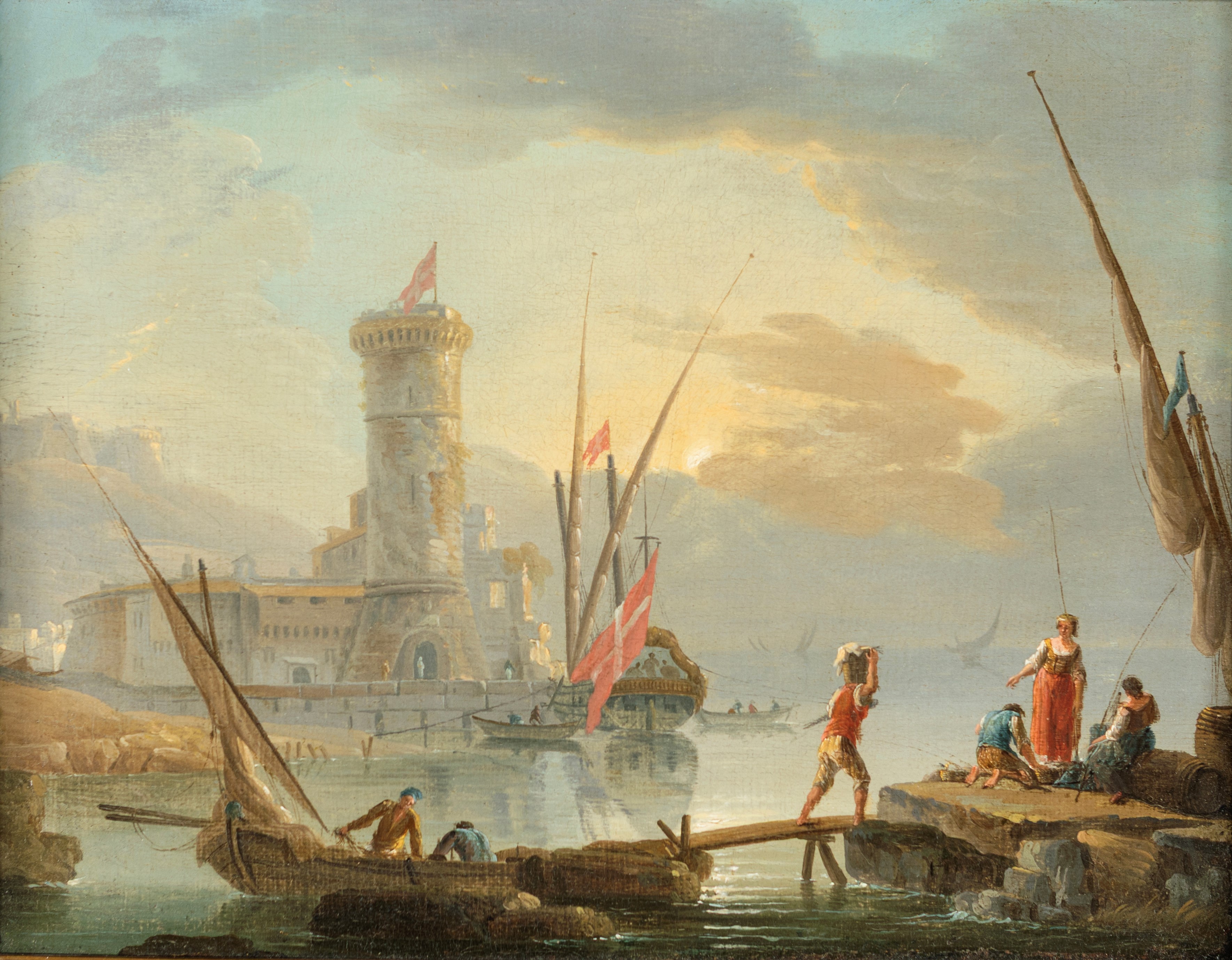 Claude Joseph Vernet (cerchia ) - Vedute Marine