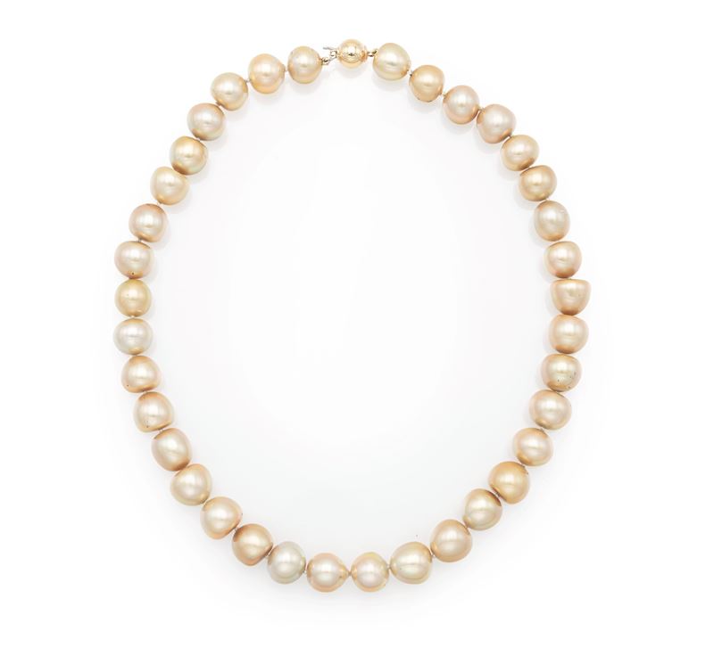 Collana di Perle Golden e Oro
