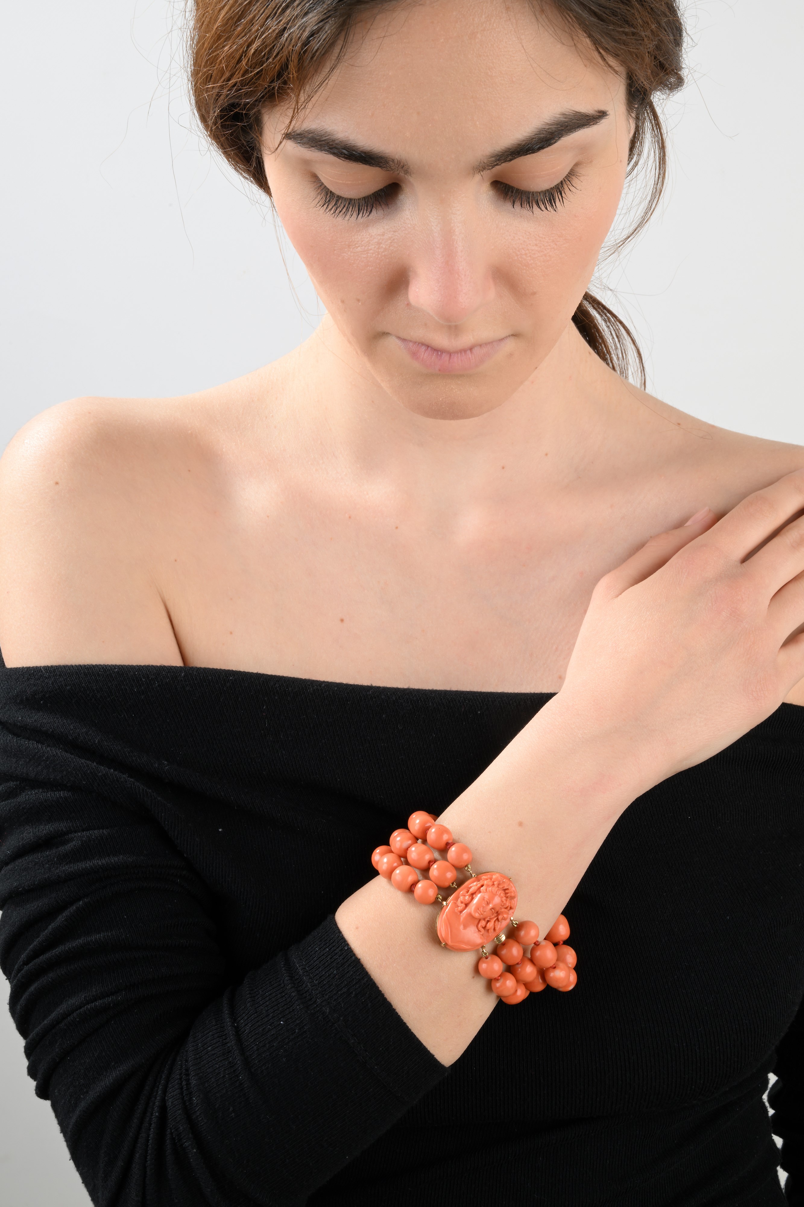 Bracciale in Oro e Corallo