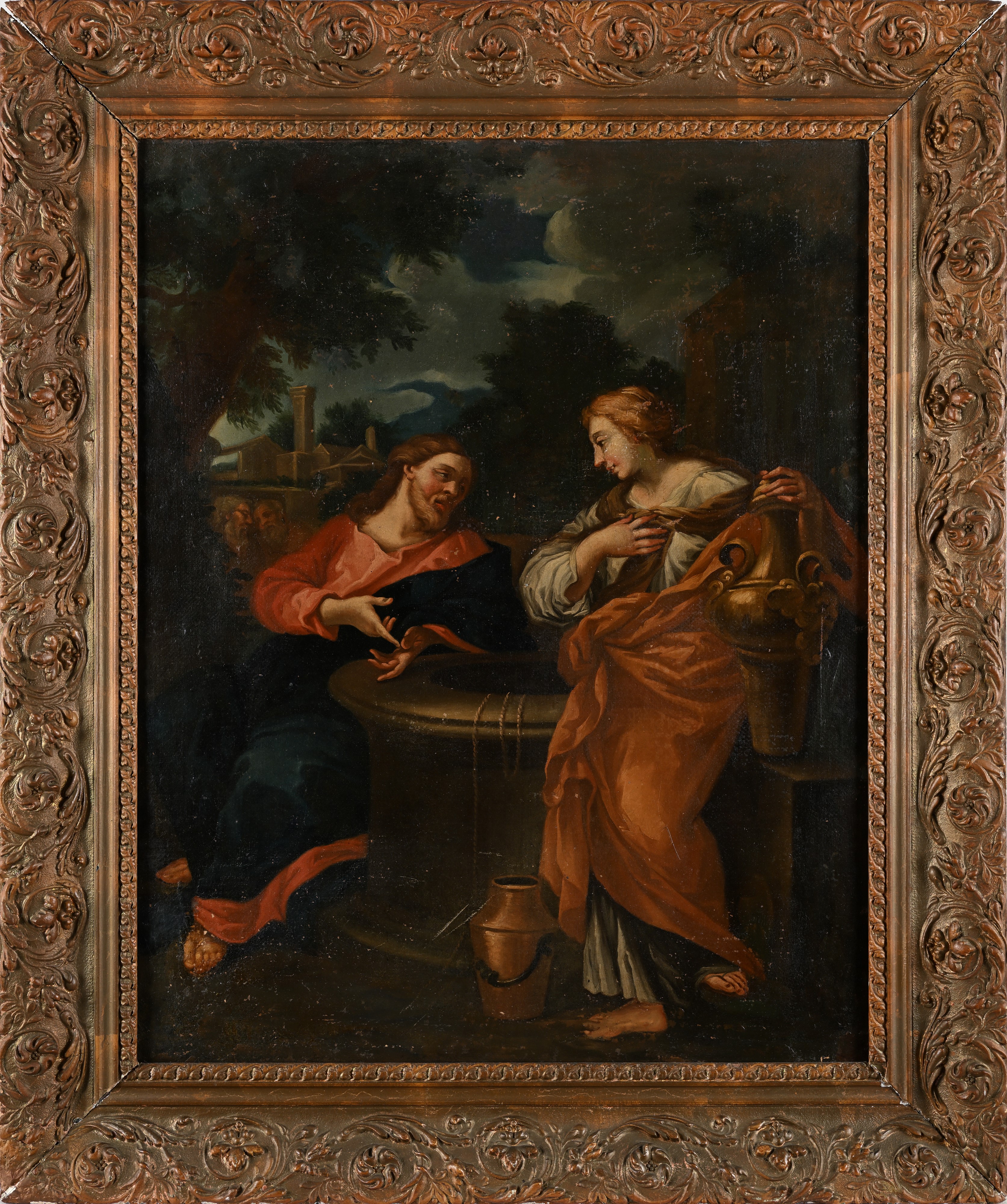Pittore della Fine del XVIII Secolo - Cristo e la Samaritana al Pozzo