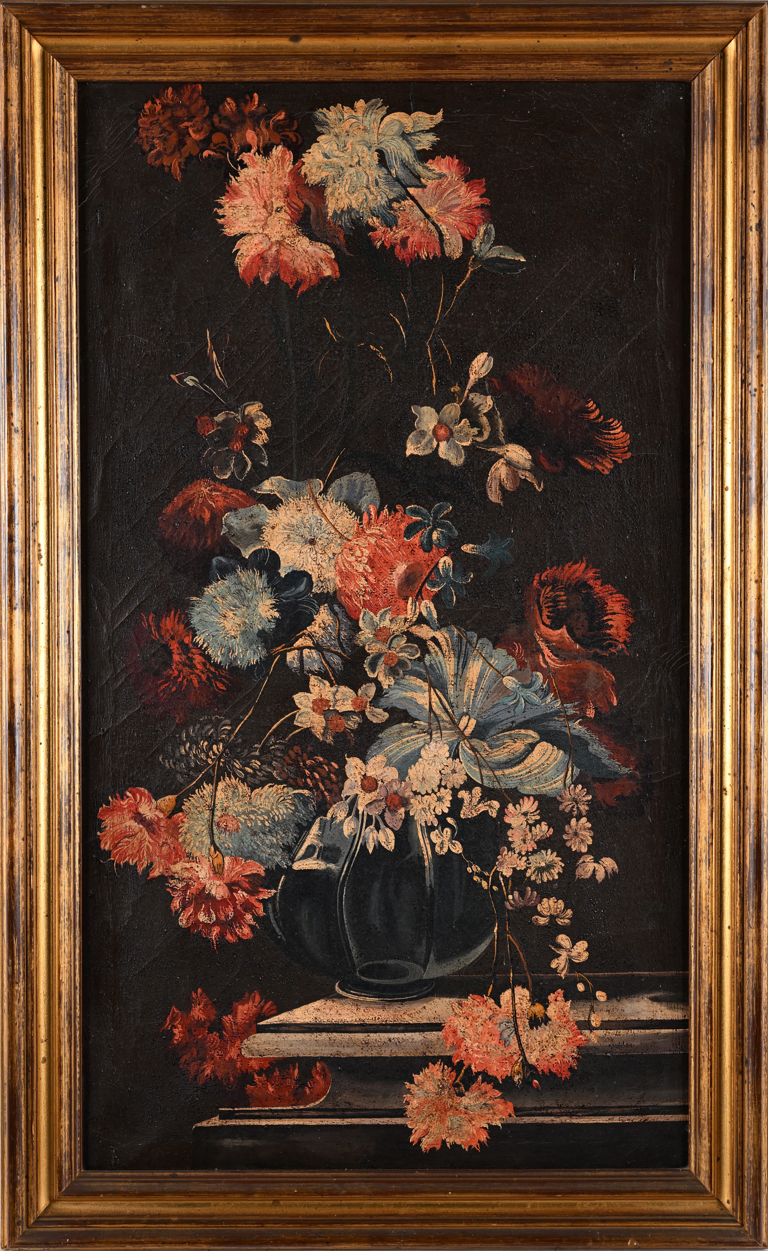 Pittore degli Inizi del XIX Secolo - Natura Morta con Vaso di Fiori