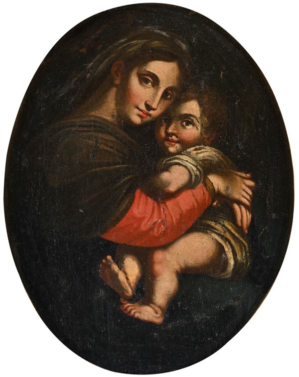 Pittore del XVIII secolo - Madonna col Bambino