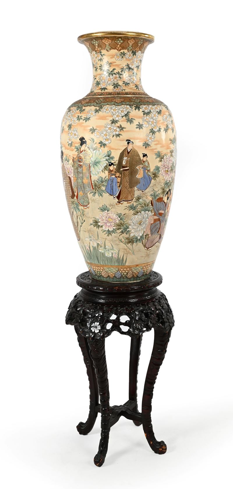 Grande vaso Satsuma, Giappone, XX secolo