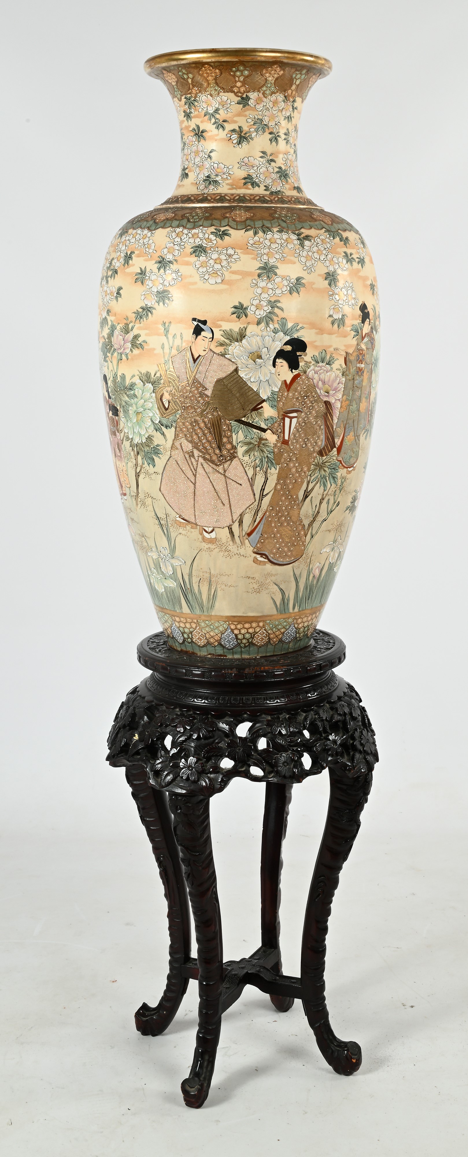 Grande vaso Satsuma, Giappone, XX secolo