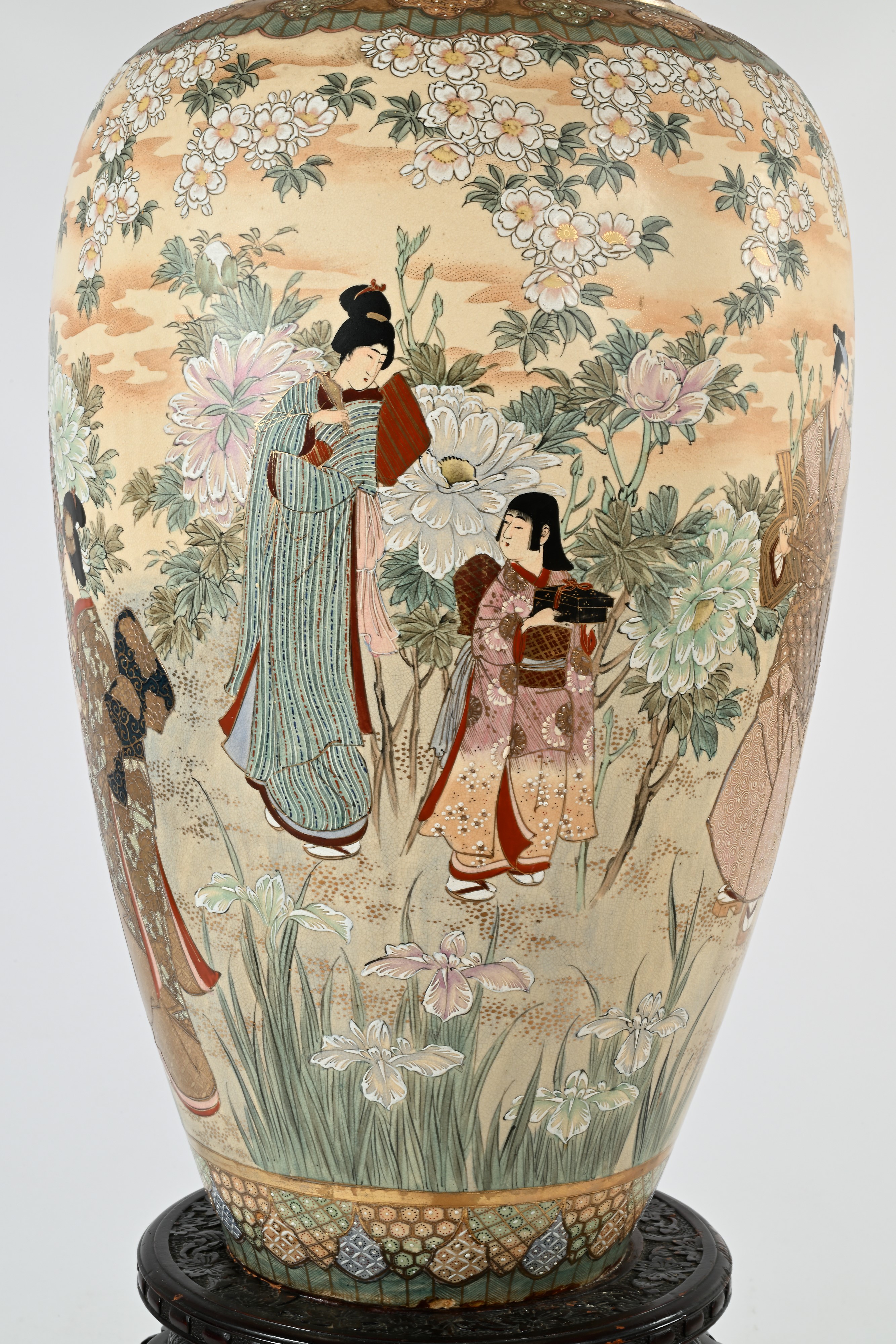 Grande vaso Satsuma, Giappone, XX secolo