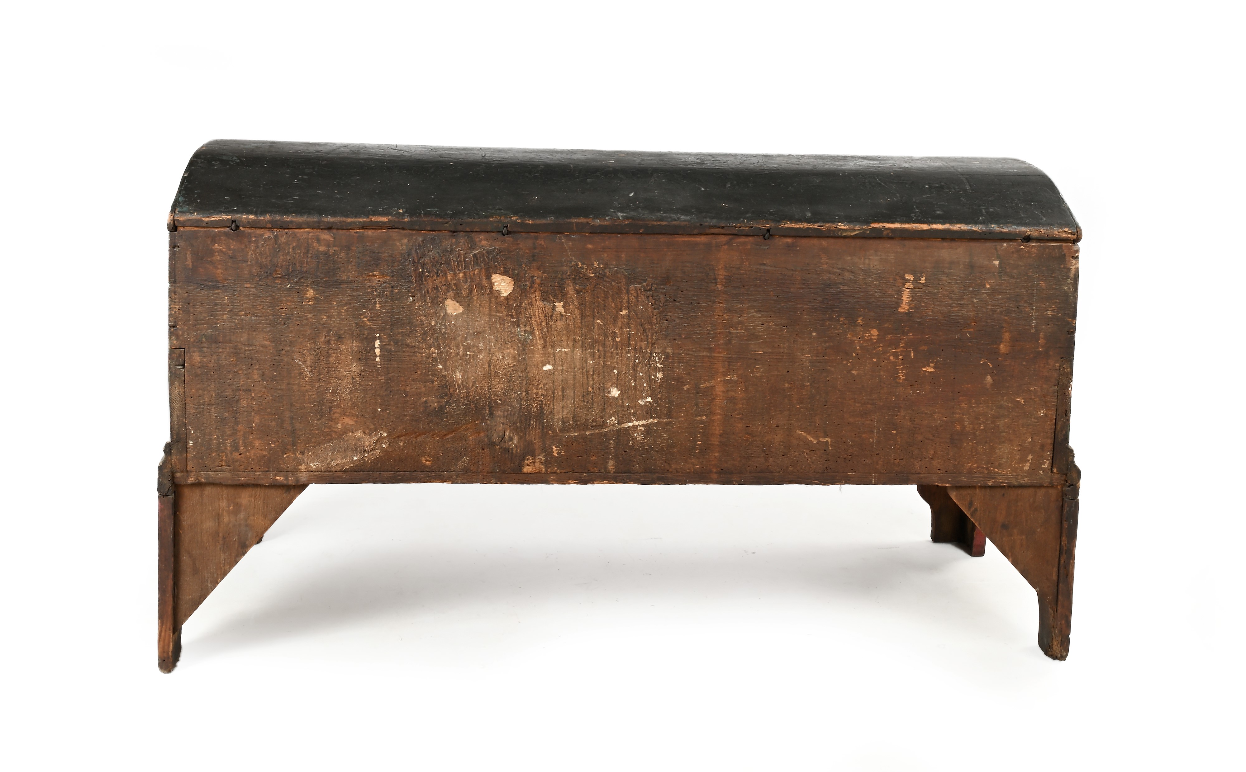 Cassone tirolese in legno dipinto, XIX secolo