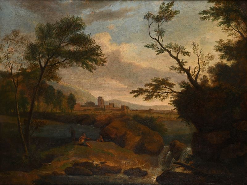 Pittore Romano del XVII Secolo - Paesaggio