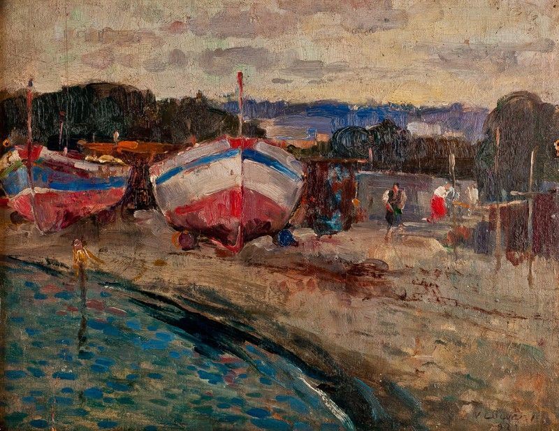 Vincenzo Colucci - Marina con Barche