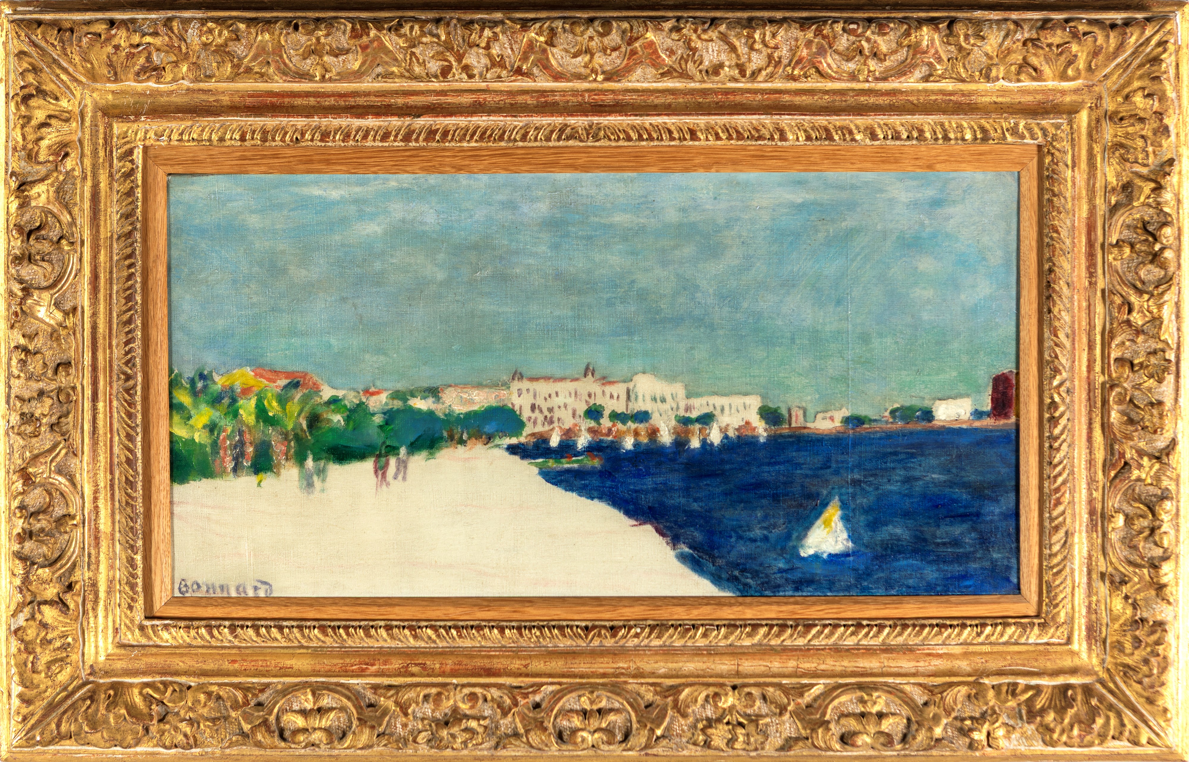 Pierre Bonnard - Vue de la Croisette à Cannes, olio su tela
