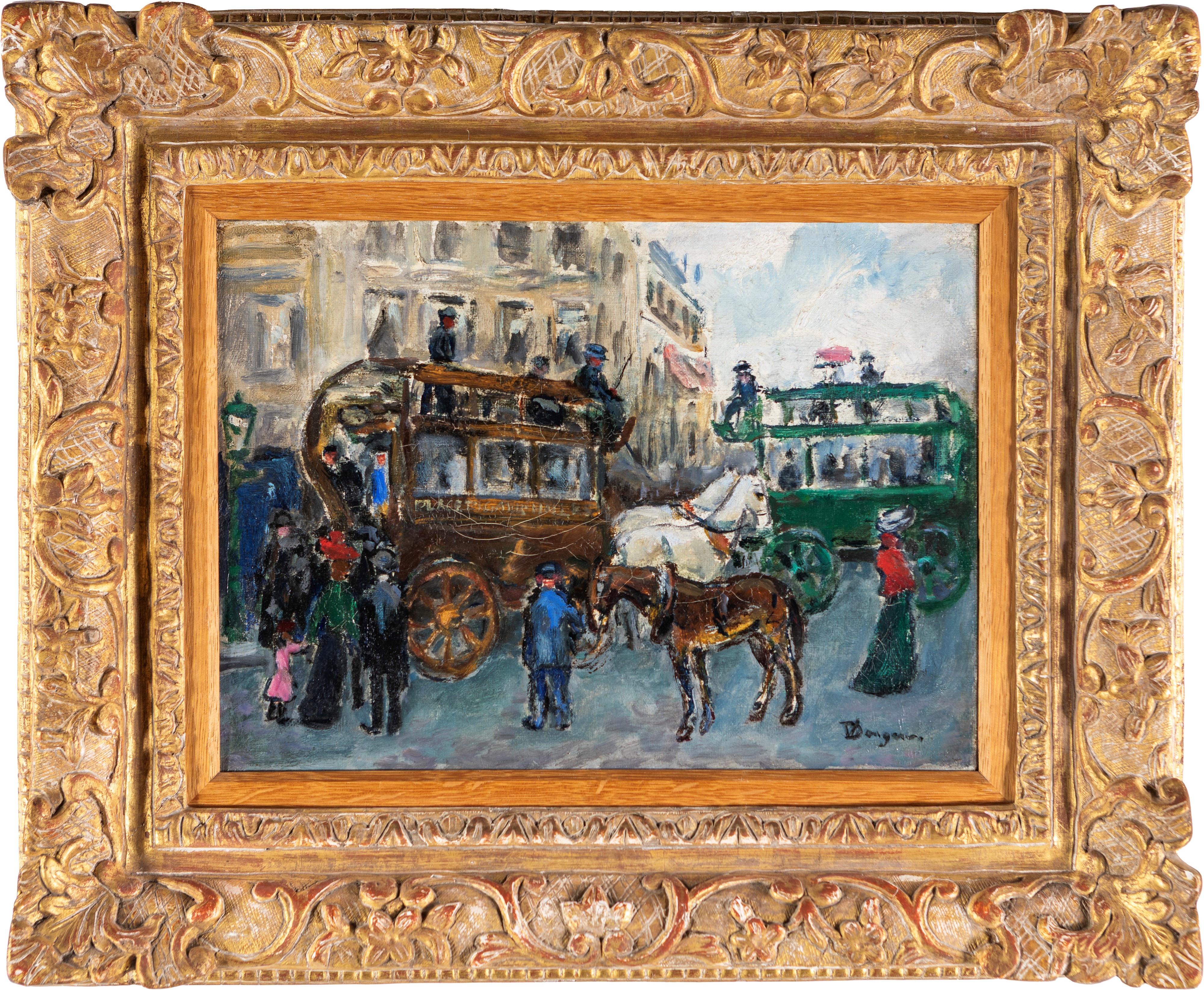 Kees Van Dongen - Place Pigalle-Halle aux Vins, olio su tela