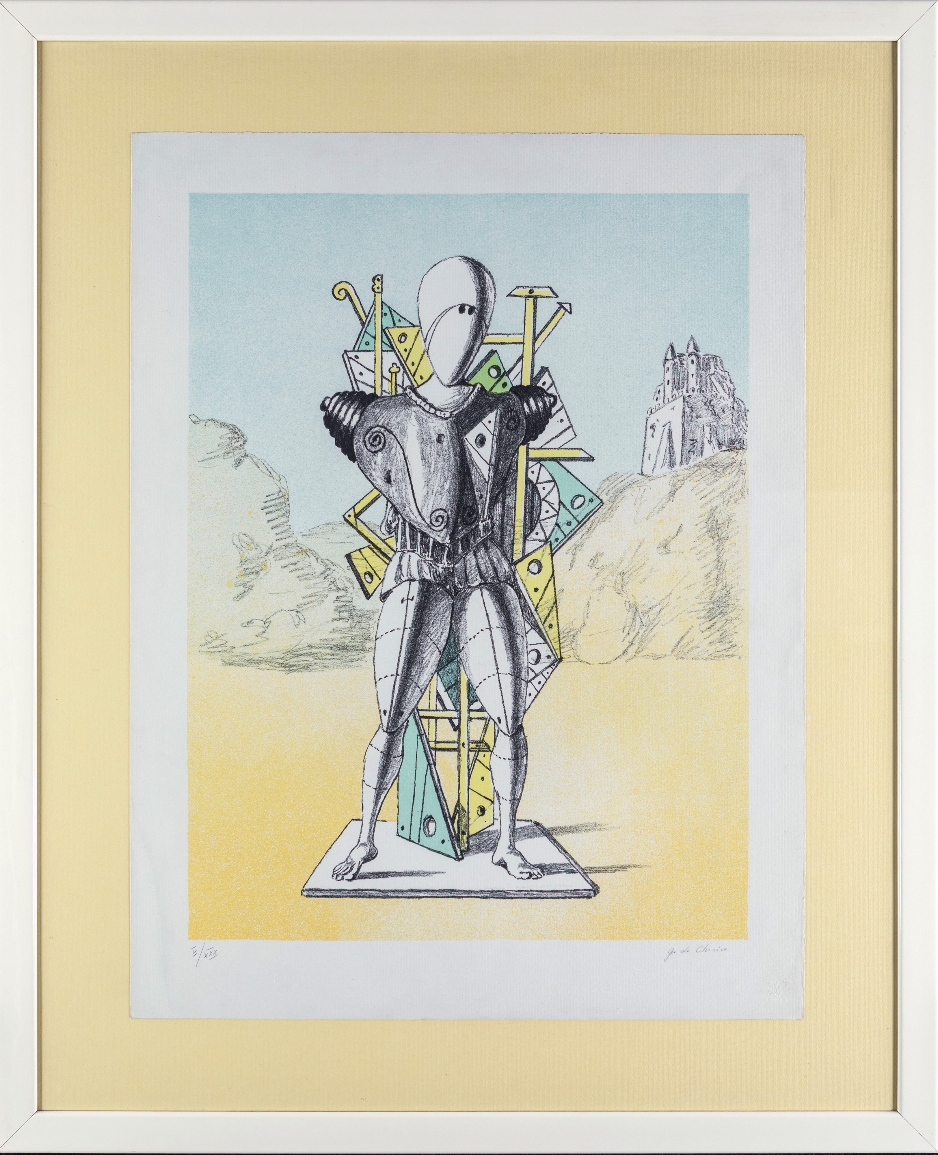 Giorgio De Chirico - Il Trovatore - Litografia, 1972