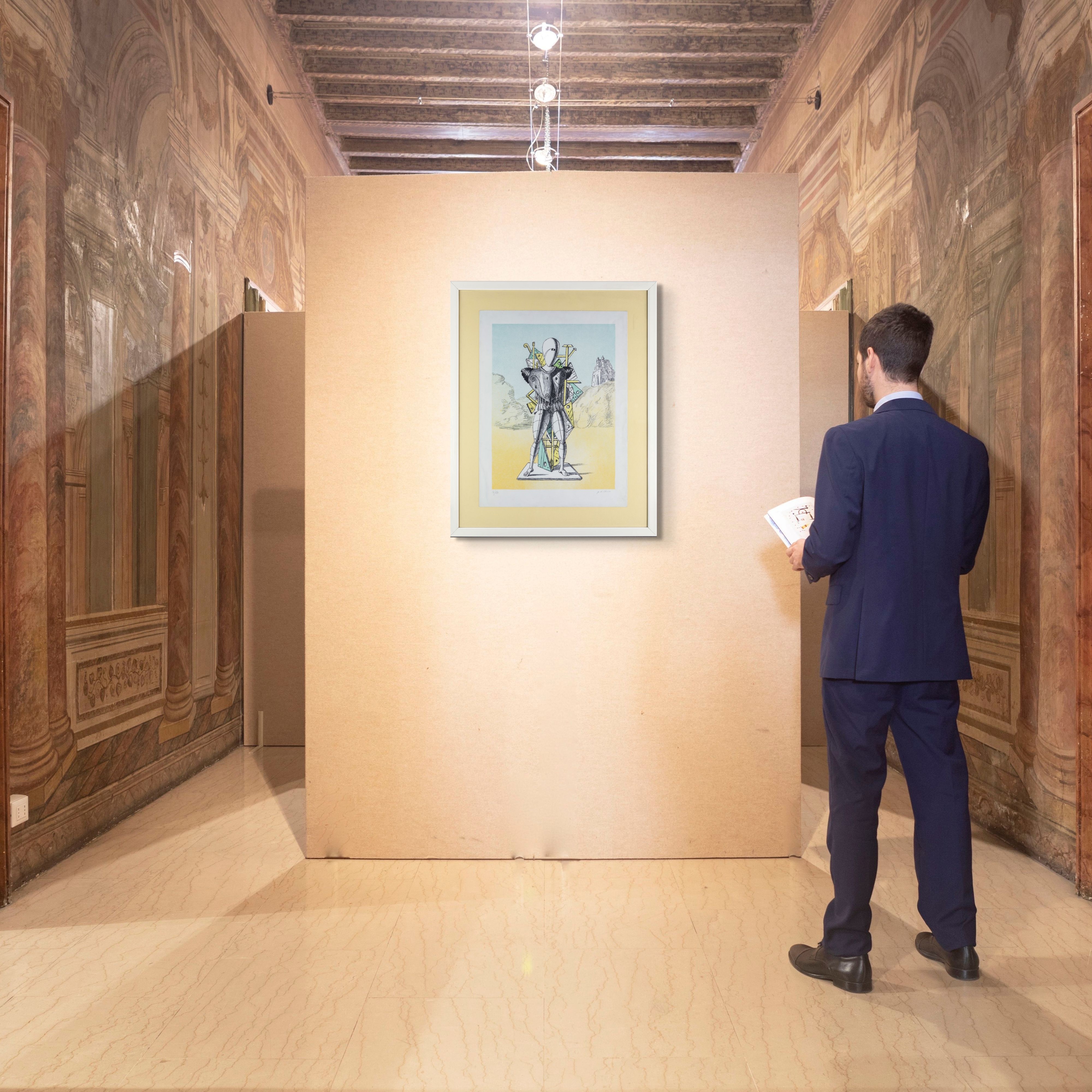 Giorgio De Chirico - Il Trovatore - Litografia, 1972