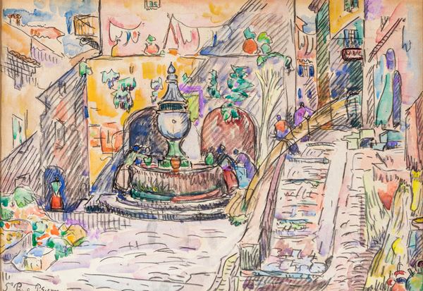 La Place de la Fontaine à Saint-Paul de Vence