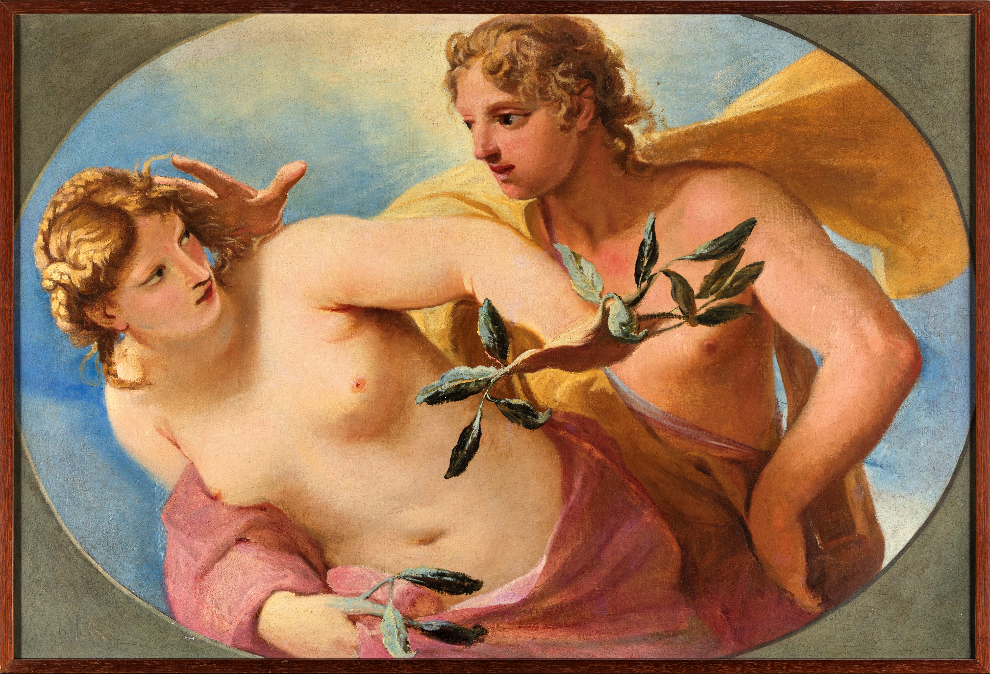 Giovanni Segala - Apollo e Dafne, olio su tela