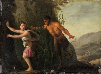 Pan e Siringa, olio su rame