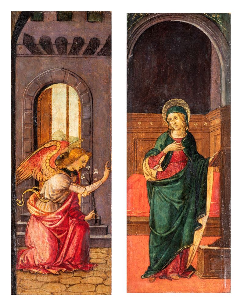 Scuola Italiana del XIX Secolo - Annunciazione - dittico