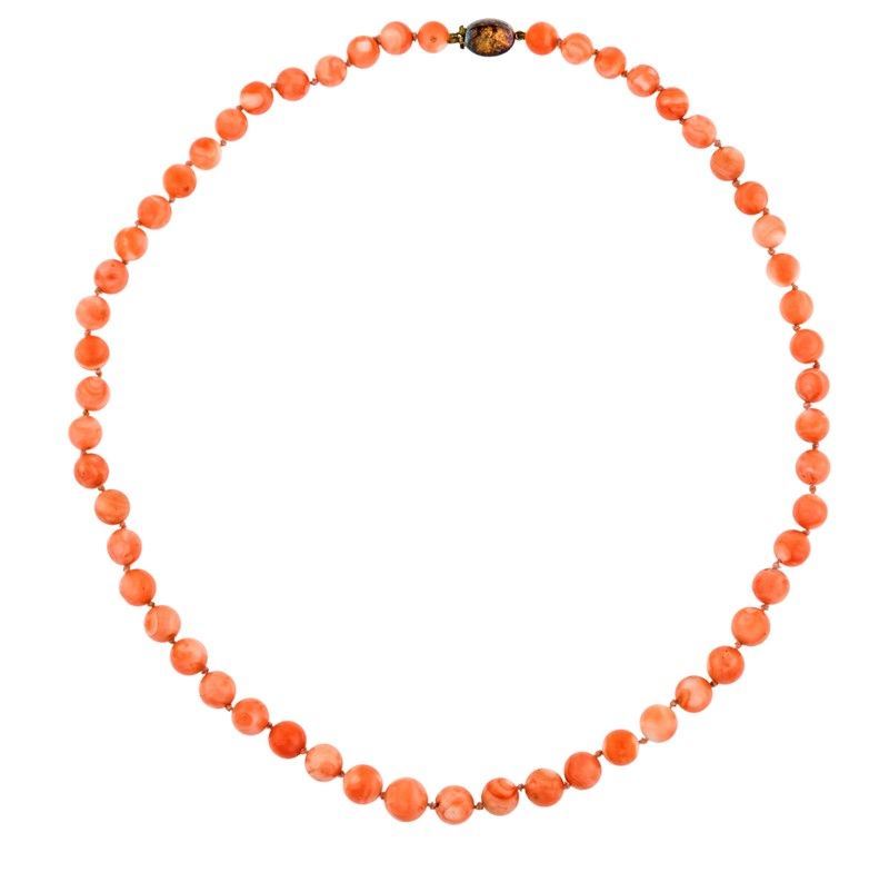 Collana di Corallo Rosa Arancio