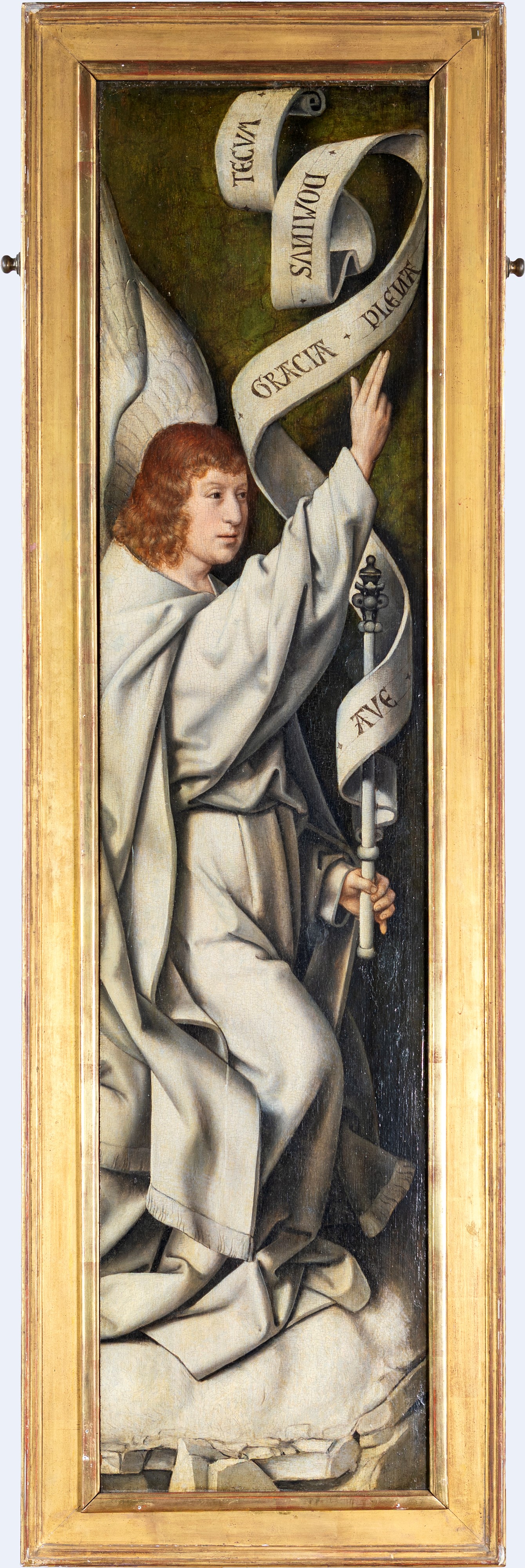 Maestro di Francoforte - San Gabriele Arcangelo e Re Magio, olio e tempera su tavola