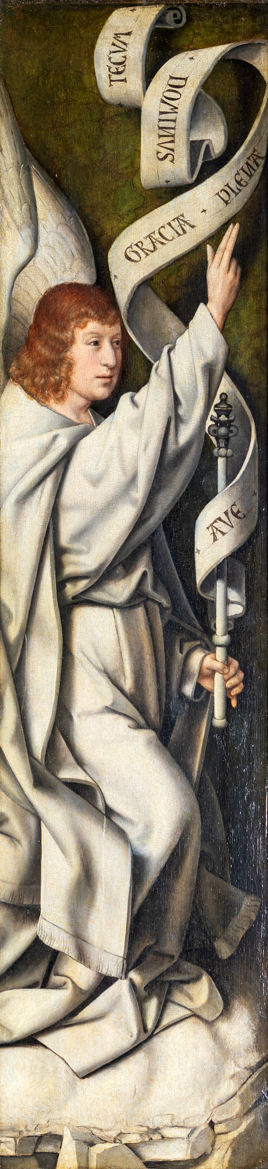 Maestro di Francoforte - San Gabriele Arcangelo e Re Magio, olio e tempera su tavola