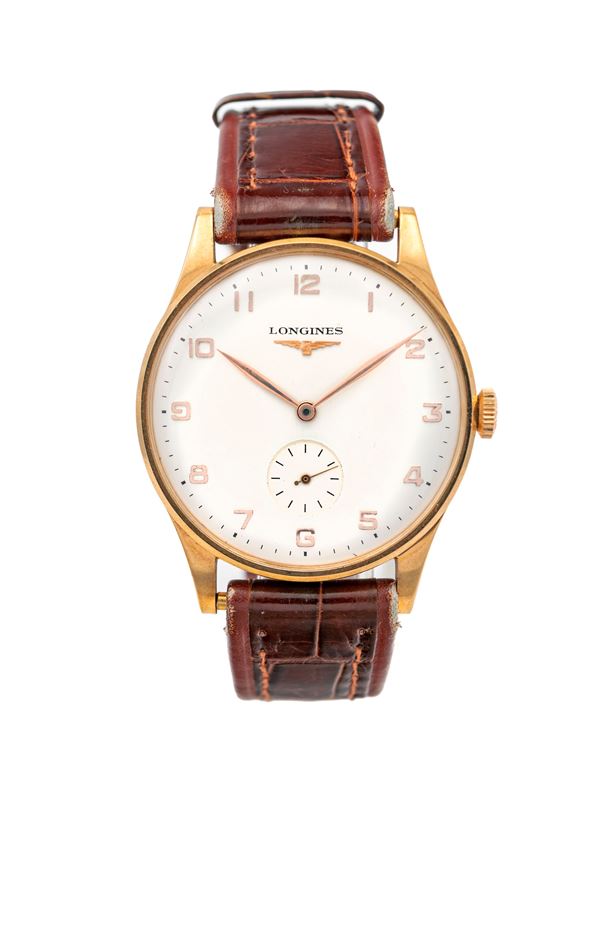 Longines - orologio da polso maschile in oro con astuccio