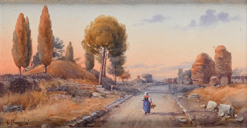 Roma, popolana sulla via appia antica