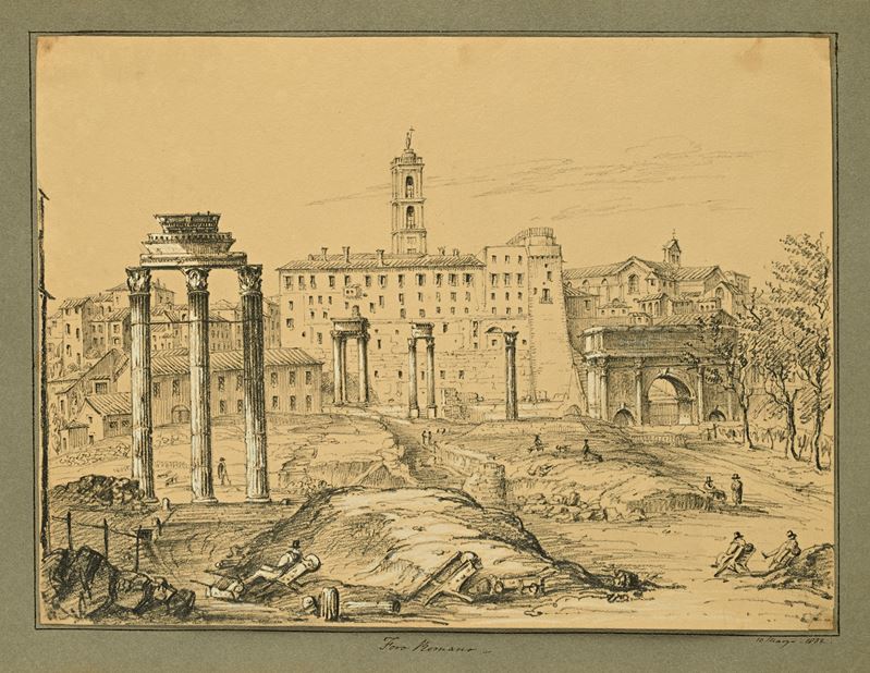 Scuola Romana del XIX Secolo - Foro Romano