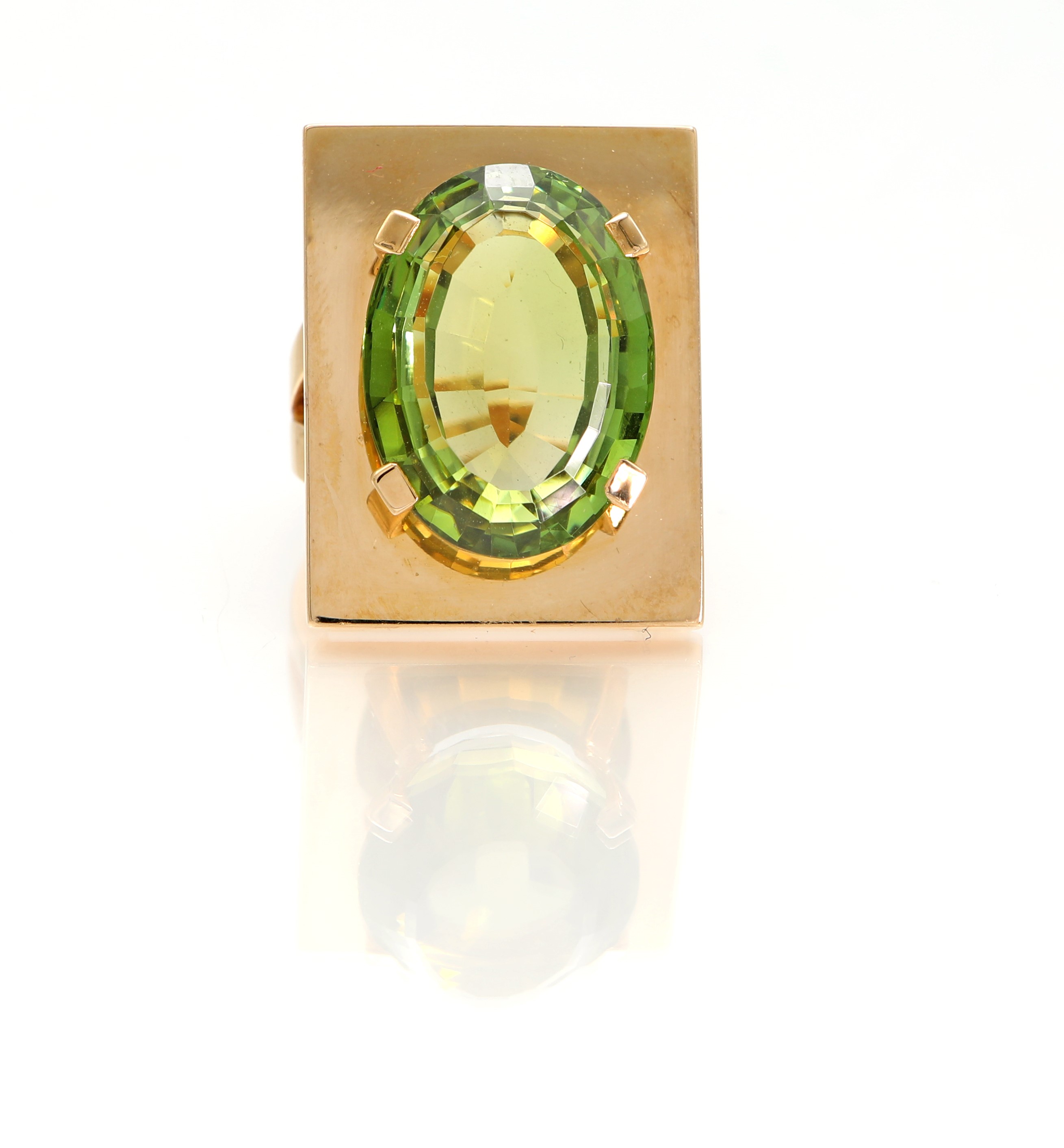 Gübelin Anello in Oro e Peridoto