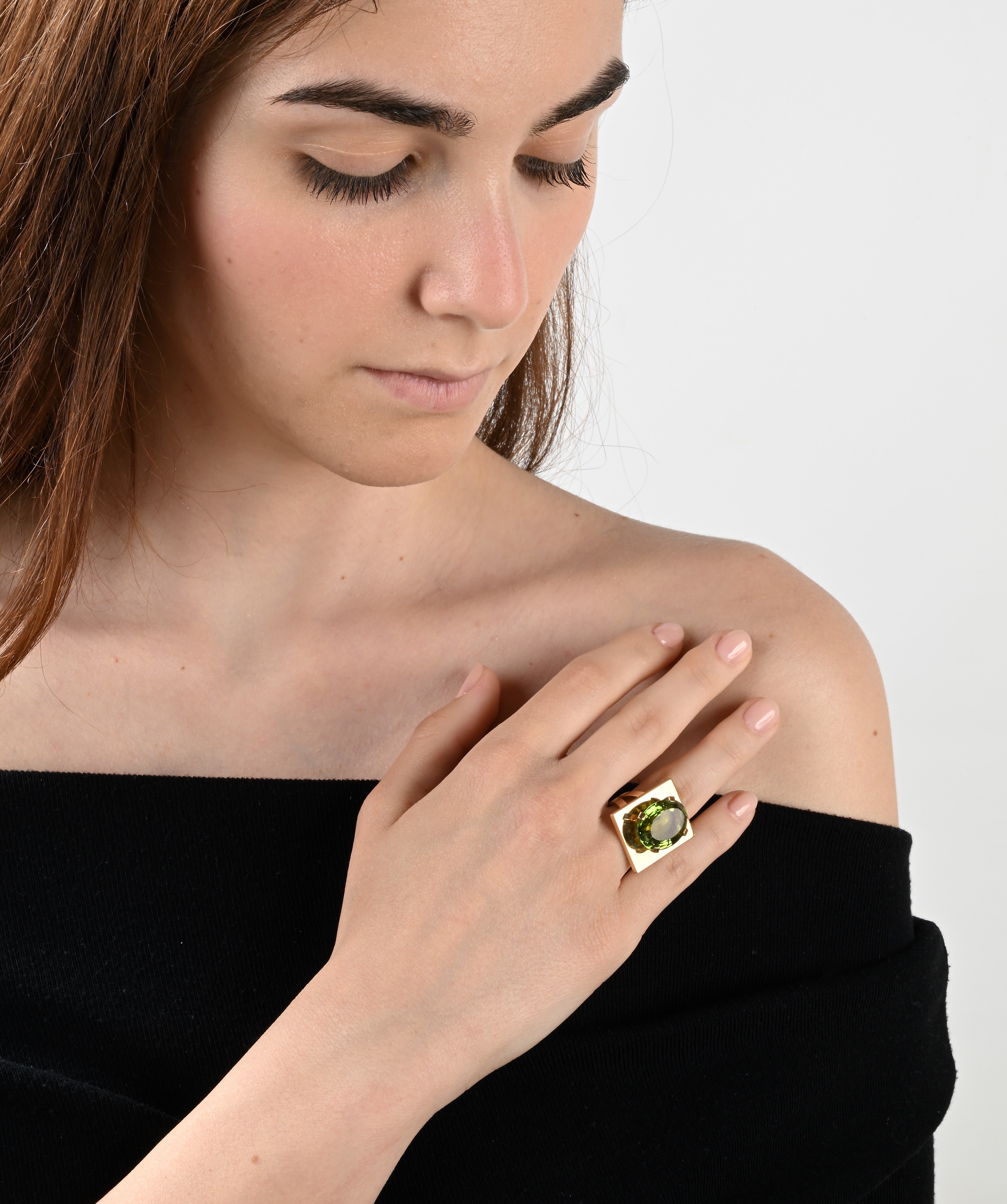 Gübelin Anello in Oro e Peridoto