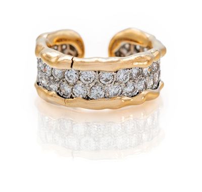 Van Cleef & Arpels Raro Anello a Fascia in Oro e Brillanti