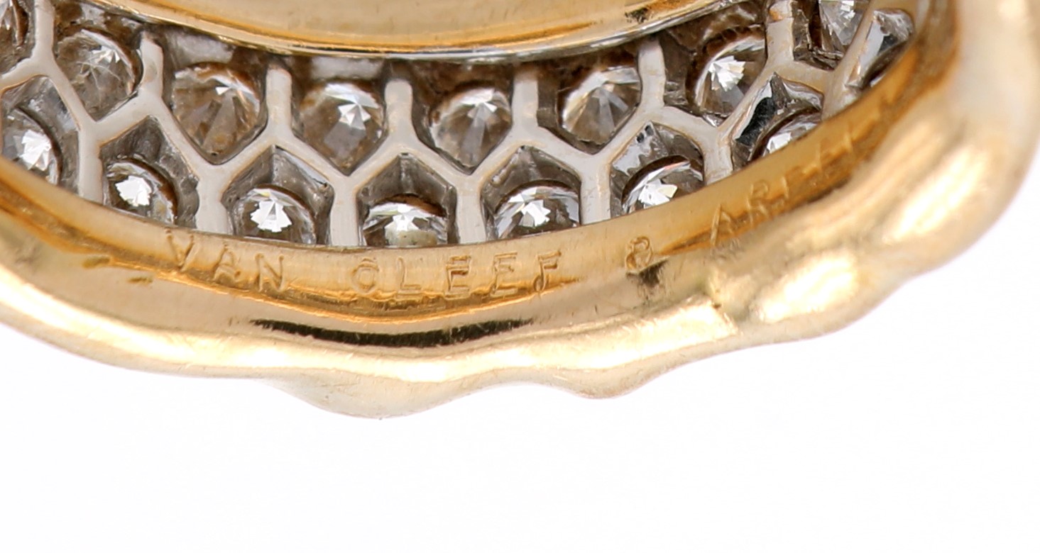 Van Cleef & Arpels Raro Anello a Fascia in Oro e Brillanti