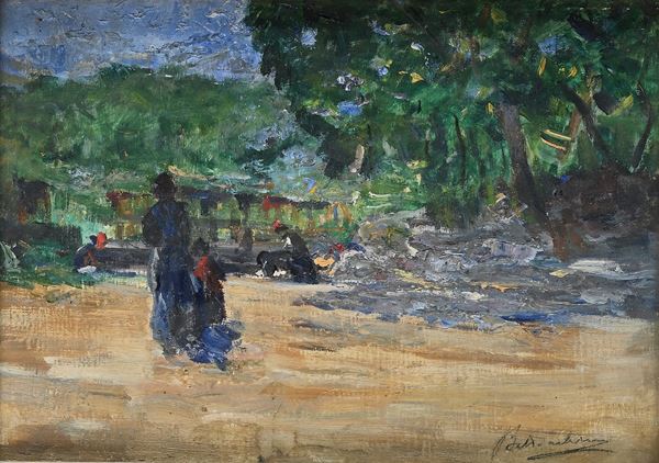 La passeggiata in villa