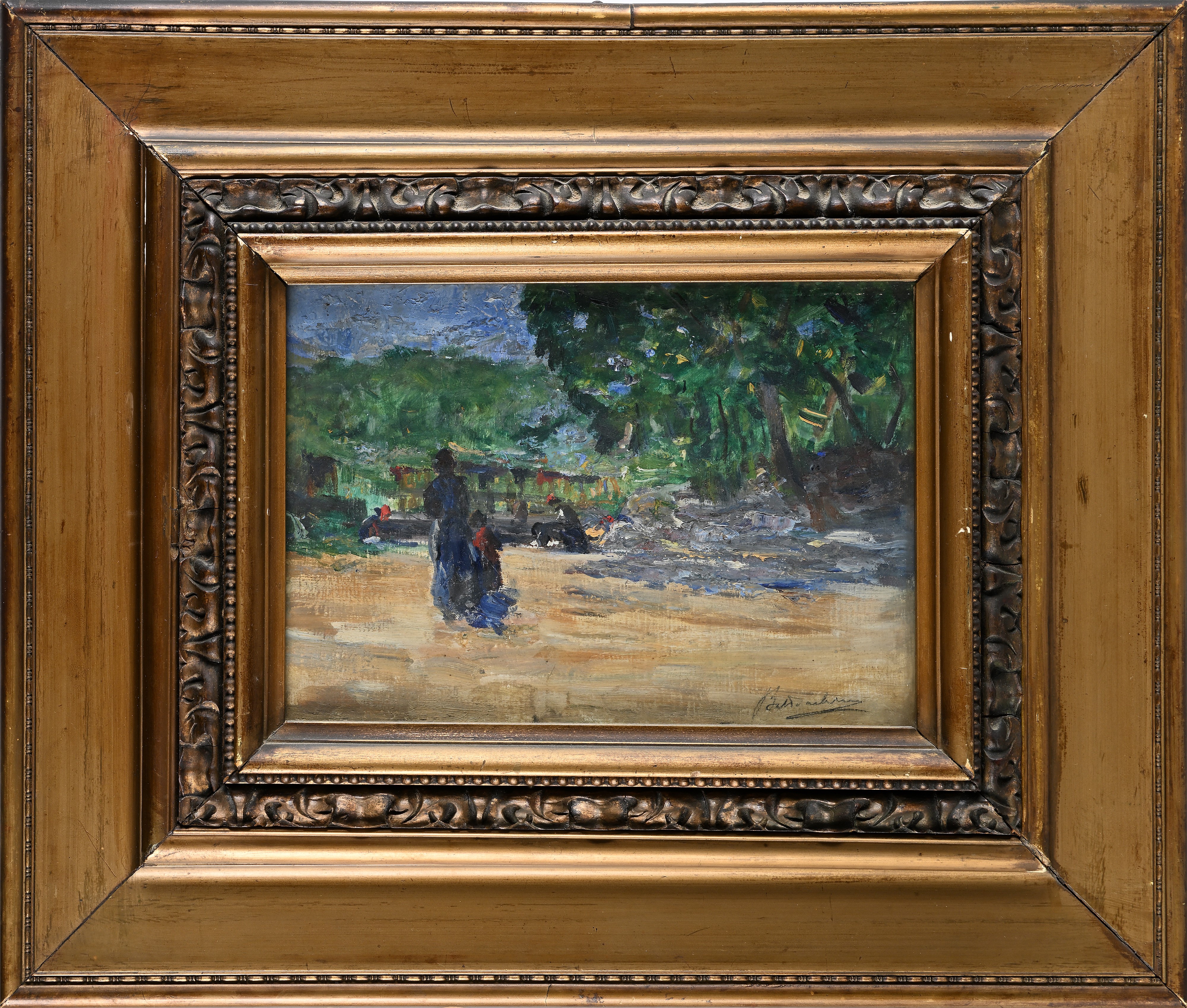 La passeggiata in villa