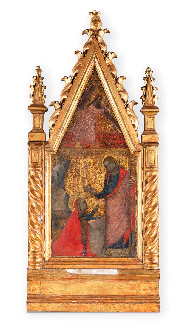 Scuola senese del XIV secolo - Noli me tangere, Cristo portacroce