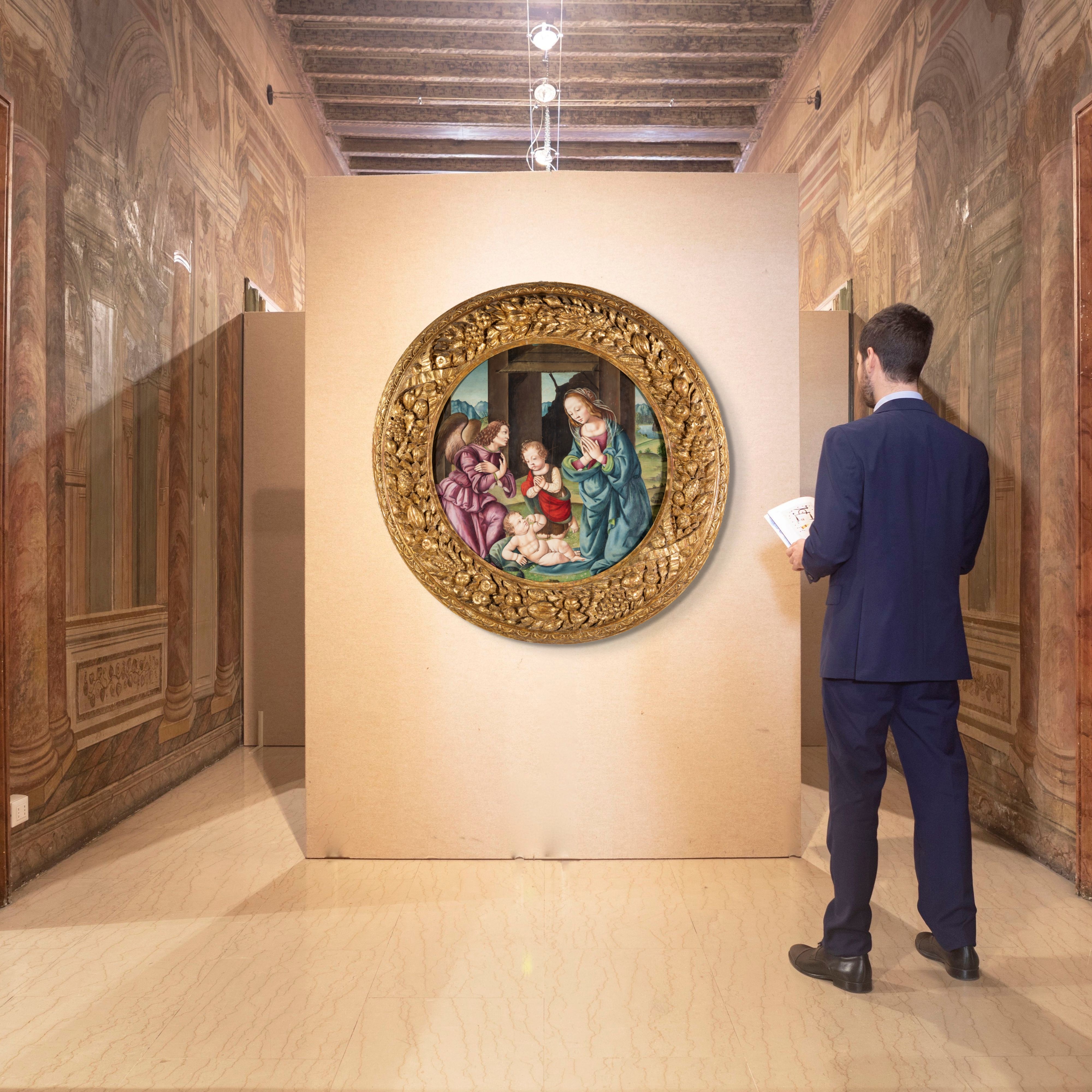 Madonna in adorazione del Bambino con San Giovannino e un angelo