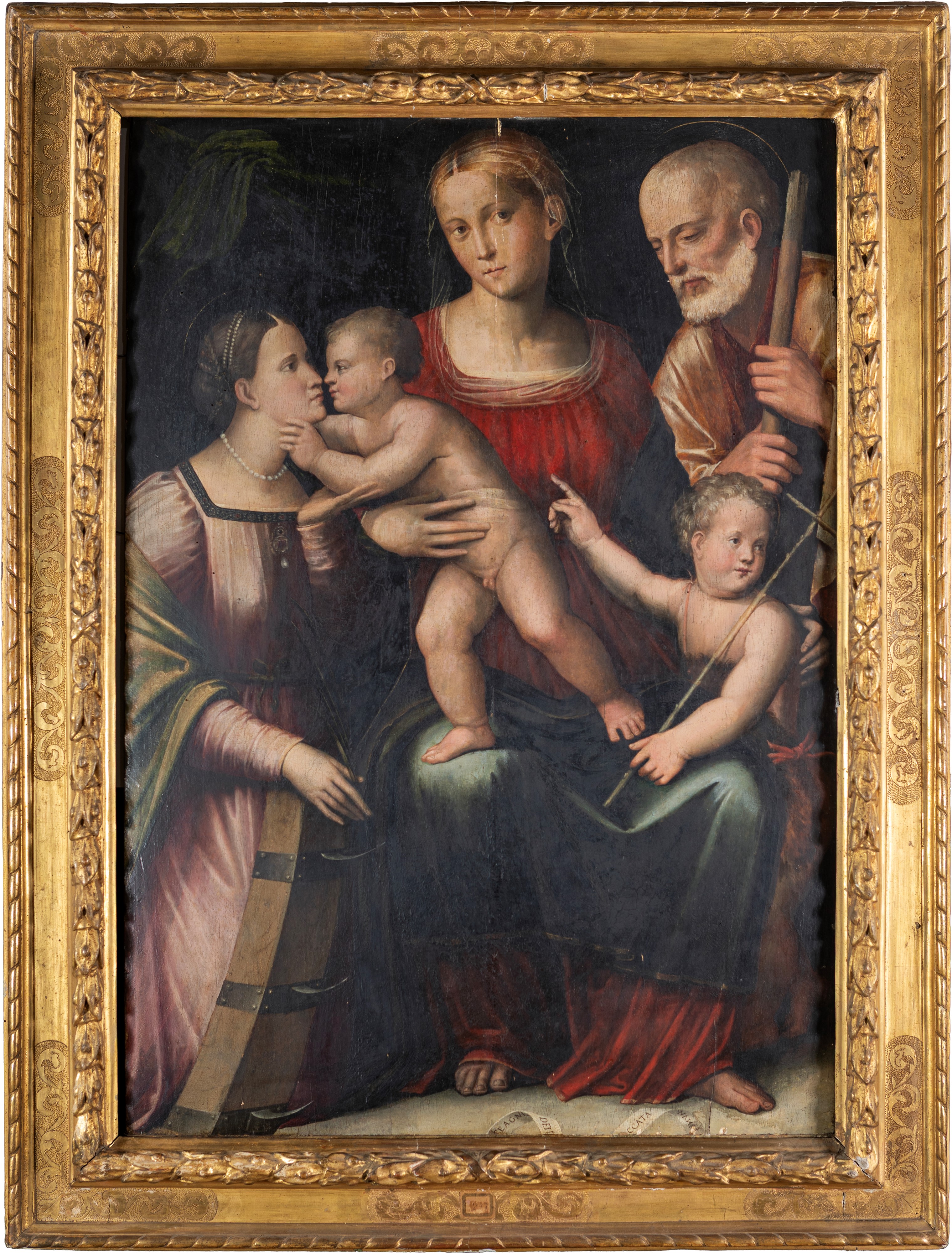 Sacra Famiglia con Santa Caterina d'Alessandria e San Giovannino