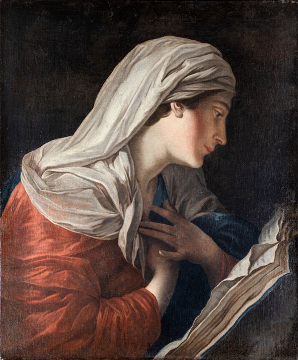 Pittore romano della seconda met&#224; del XVIII secolo - Madonna che legge