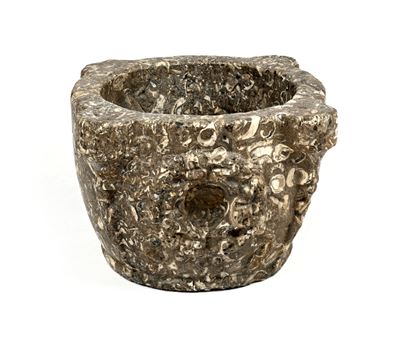 Mortaio in Marmo Lumachella, XVII Secolo