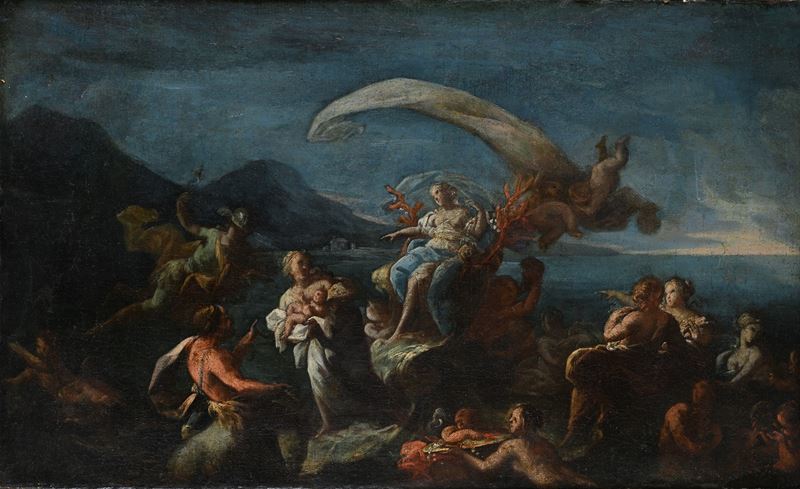 Pittore Napoletano del XVIII Secolo - Carro Dell'aurora