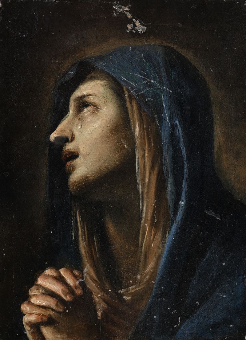 Pittore Napoletano del XVIII Secolo - Madonna Addolorata Orante